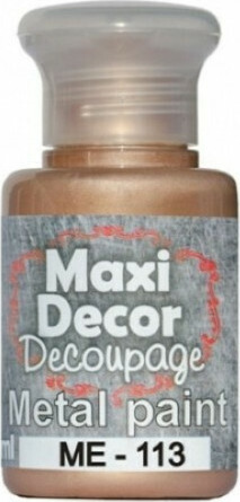 Ακρυλικό Μεταλλικό χρώμα Maxi Decor 60ml Σάπιο Μήλο ΜΕ -113