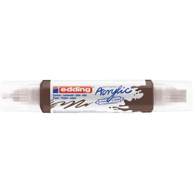 Ακρυλικός μαρκαδόρος edding 5400 2-3mm/5-10mm Chocolate Brown