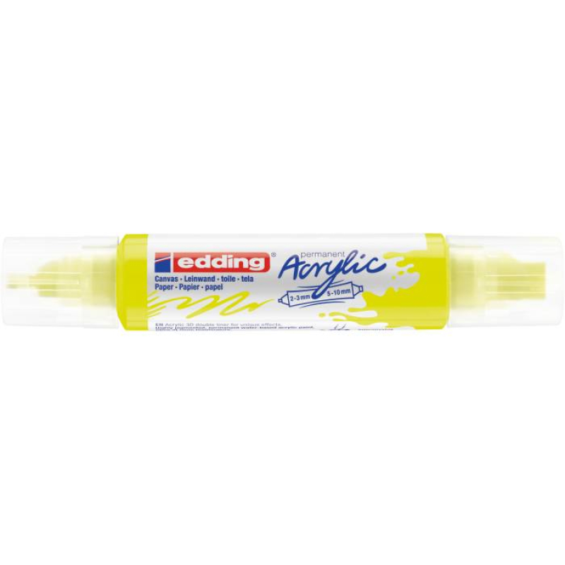 Ακρυλικός μαρκαδόρος edding 5400 2-3mm/5-10mm Fluorescent Yellow