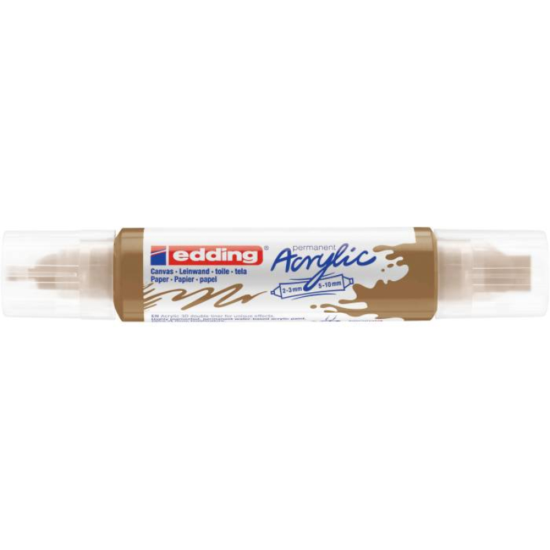 Ακρυλικός μαρκαδόρος edding 5400 2-3mm/5-10mm Gold