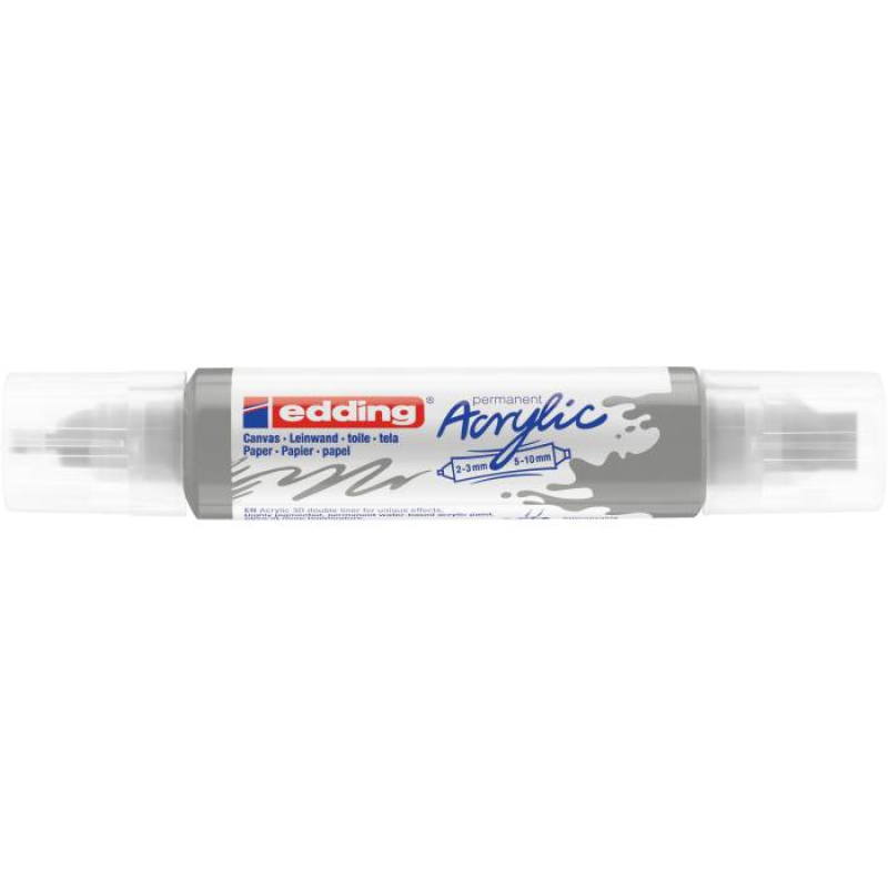 Ακρυλικός μαρκαδόρος edding 5400 2-3mm/5-10mm Silver