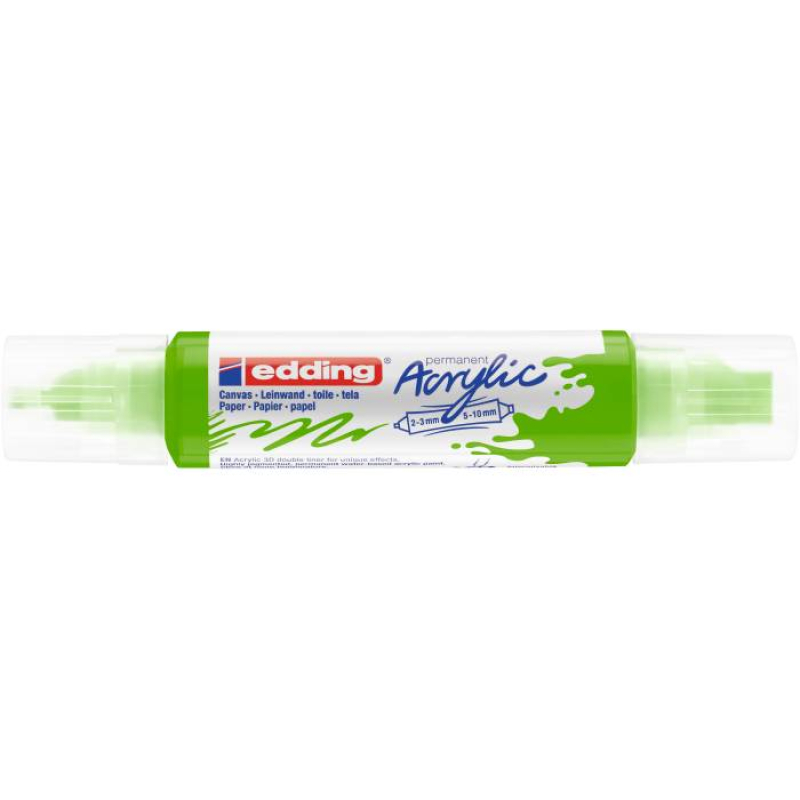 Ακρυλικός μαρκαδόρος edding 5400 2-3mm/5-10mm Yellow Green