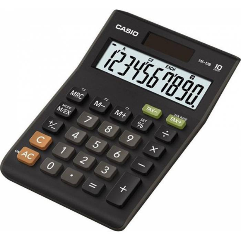 Αριθμομηχανή Casio 10 ψηφίων MS-10B