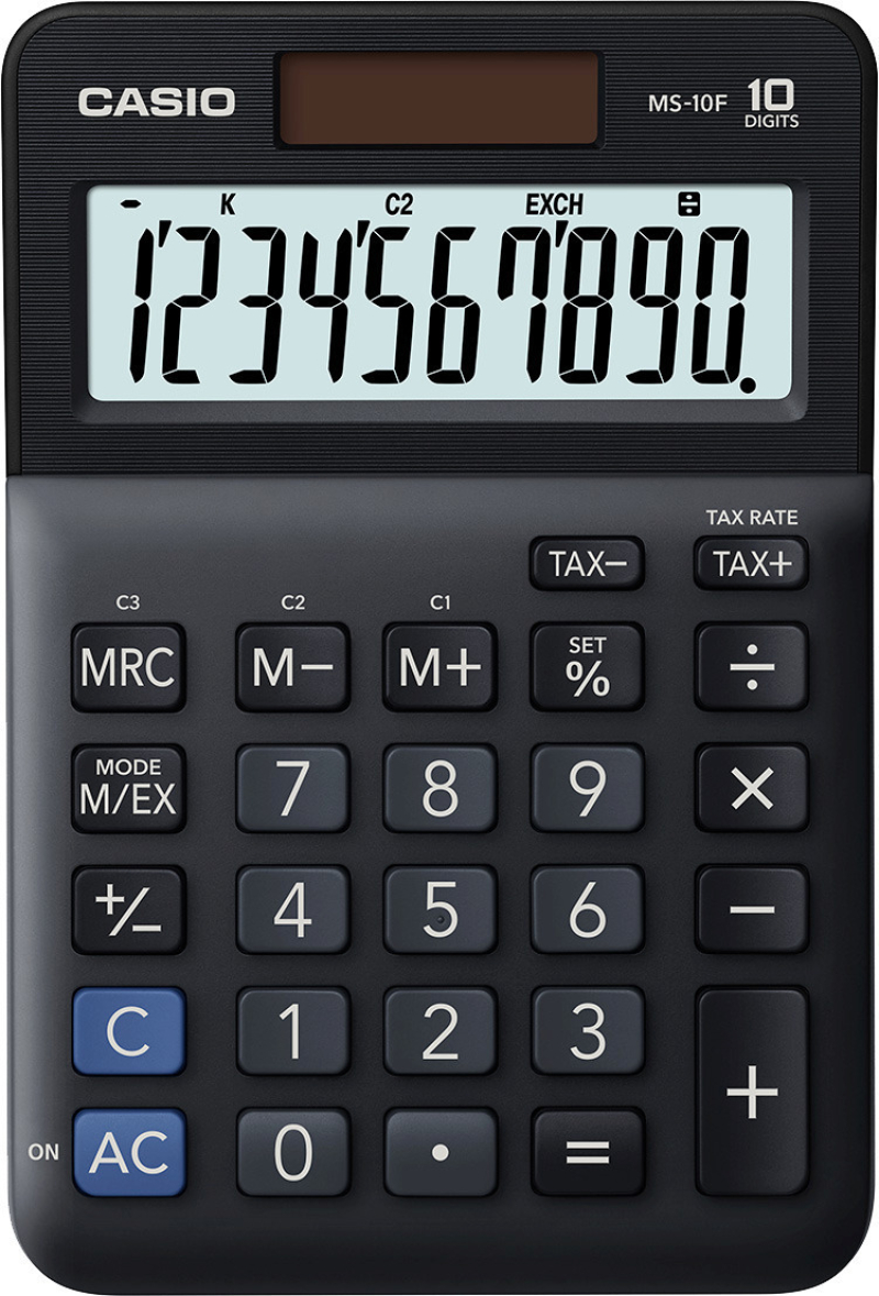 Αριθμομηχανή Casio 10 ψηφίων MS-10F