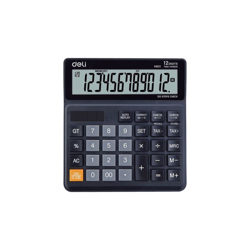 Αριθμομηχανή Deli 12 ψηφιών αποφορολόγησης Smart black