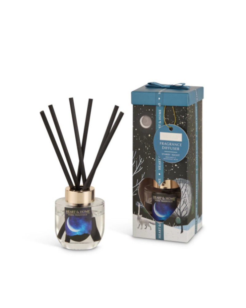Αρωματικό Χώρου με Sticks Heart & Home Έναστρη Νύχτα 70ml