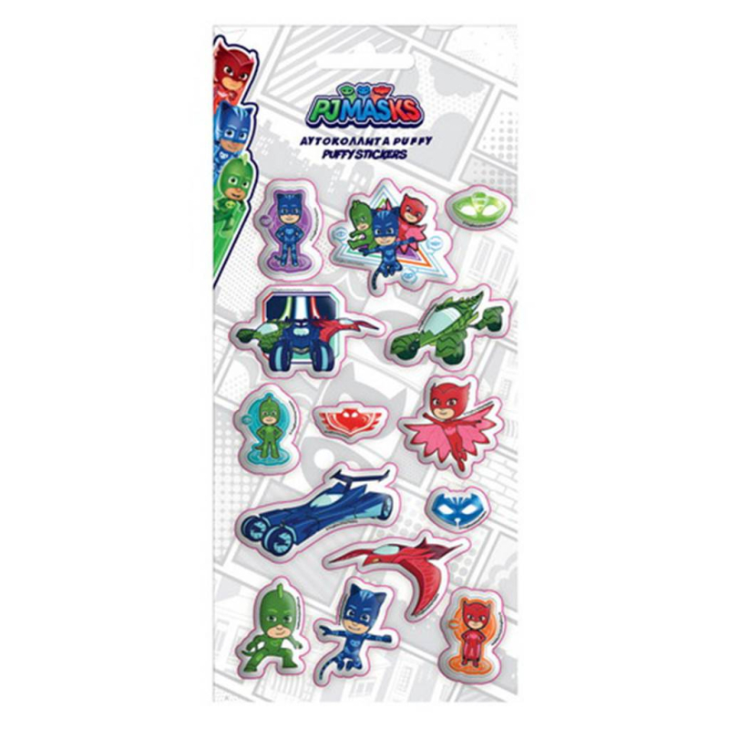 Αυτοκόλλητα Pj Mask puffy