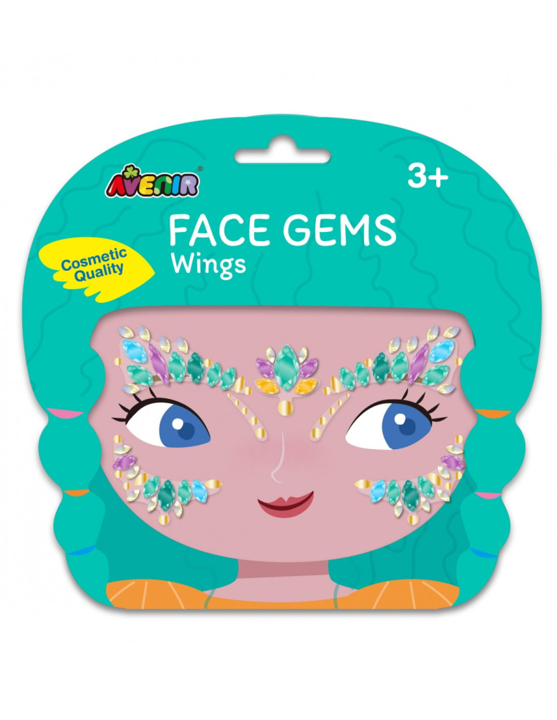 Αυτοκόλλητα προσώπου Avenir Gems-Wings