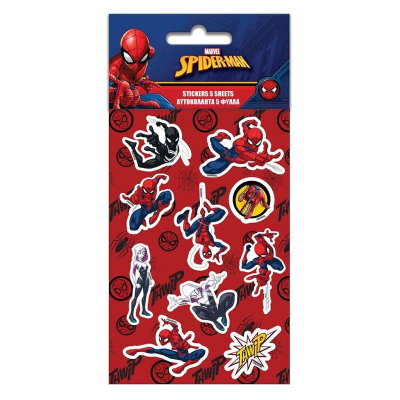Αυτοκόλλητα Spiderman 5 φύλλα