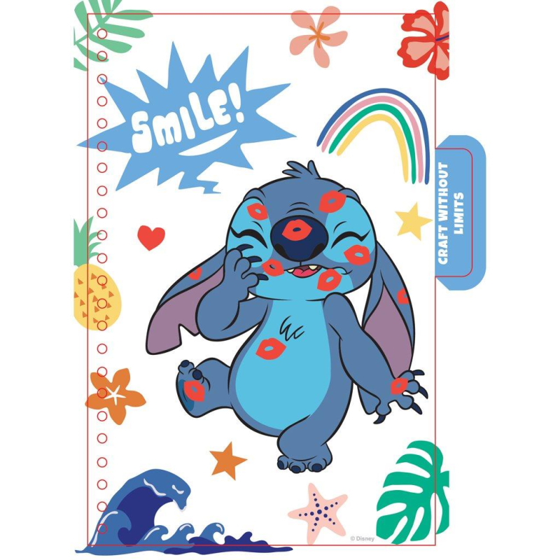Αυτοκόλλητα τετράδιο Lilo & Stitch 13,20x20,3cm