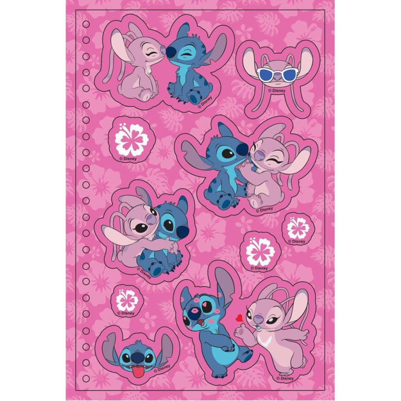 Αυτοκόλλητα τετράδιο Lilo & Stitch 13,20x20,3cm