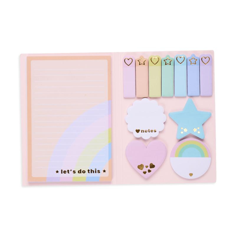 Αυτοκόλλητα χαρτάκια και σελιδοδείκτες Ooly Pastel Rainbows
