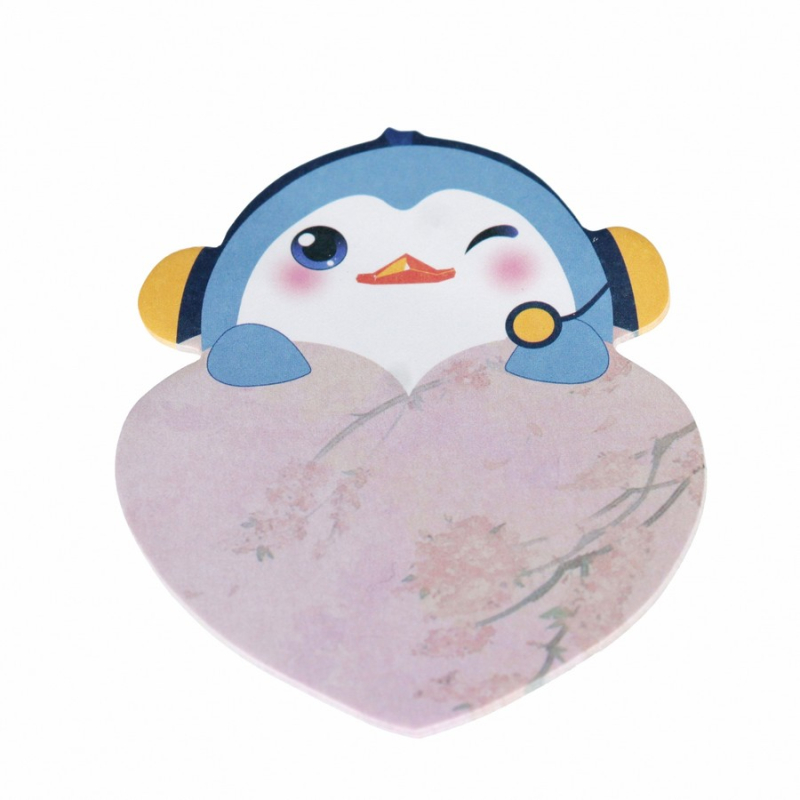 Αυτοκόλλητα χαρτάκια Penguin 10x7cm 25 τεμ