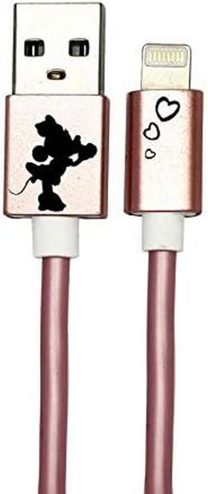 Cable IPhone Minnie Hearts Rosegold