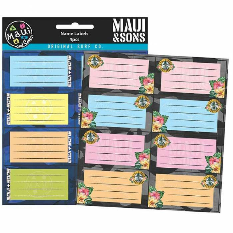 Ετικέτες αυτοκόλλητες Maui 32 τεμ.