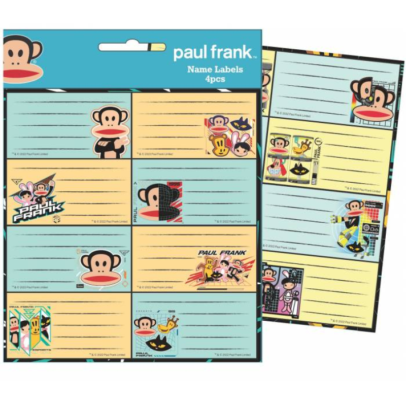 Ετικέτες αυτοκόλλητες Paul Frank 32 τεμ.