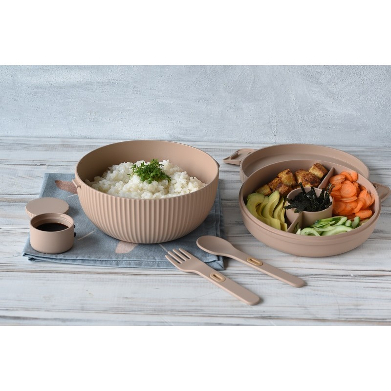Φαγητοδοχείο Chic Mic Bioloco plant deluxe dark grey
