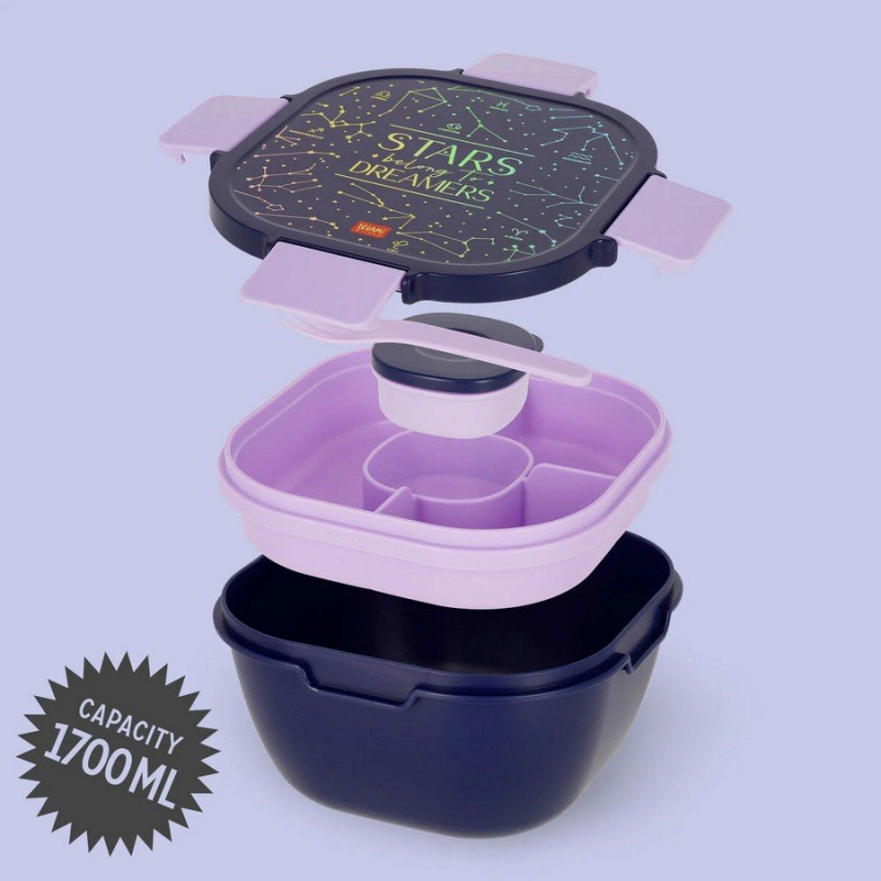 Φαγητοδοχείο Legami Stars με αποσπώμενα μέρη 1700ml