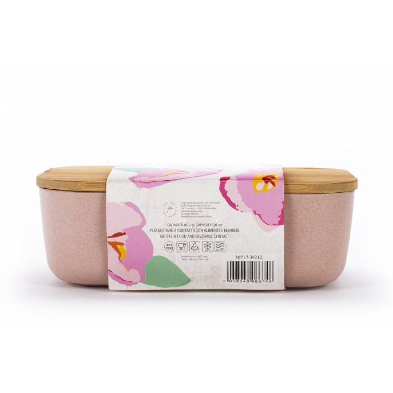 Φαγητοδοχείο Tri-Coastal bamboo pastel pink