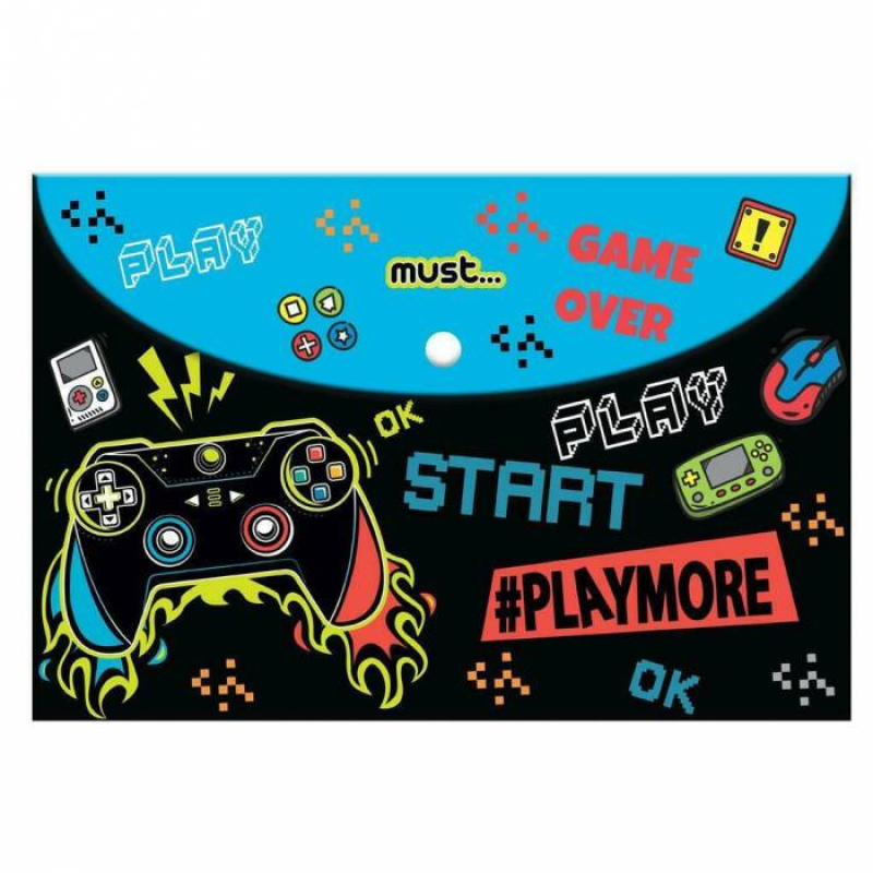 Φάκελος κουμπί Α4 Must Play More