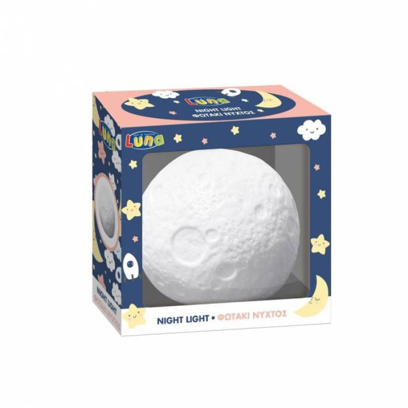 Φωτάκι Νυκτός Luna πλανήτης 12Χ12Χ11cm