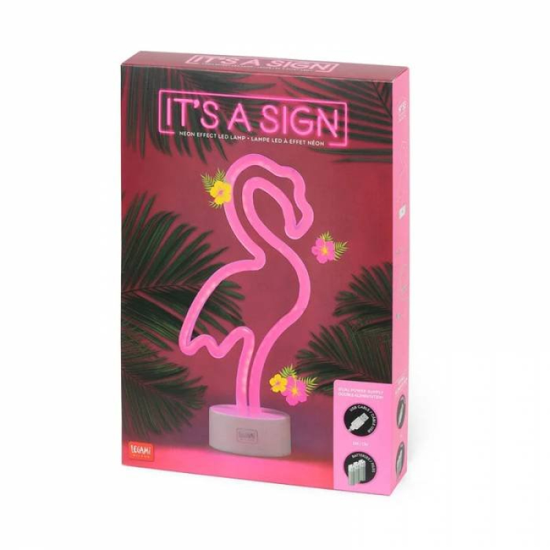 Φωτιστικό Legami Neon effect led lamp Flamingo