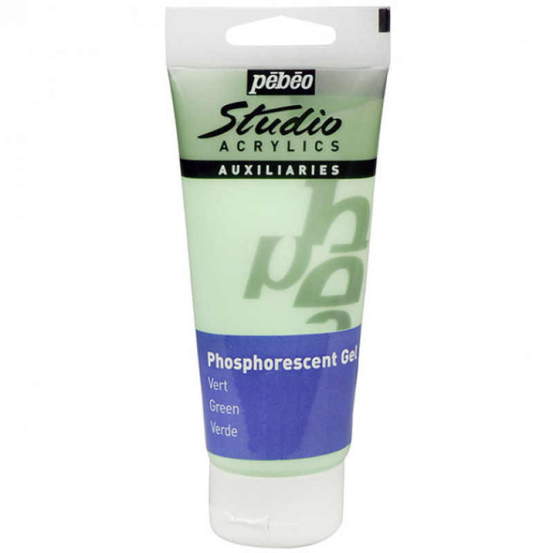 Gel Pebeo Phosphorescent Glow In The Dark Green 100ml