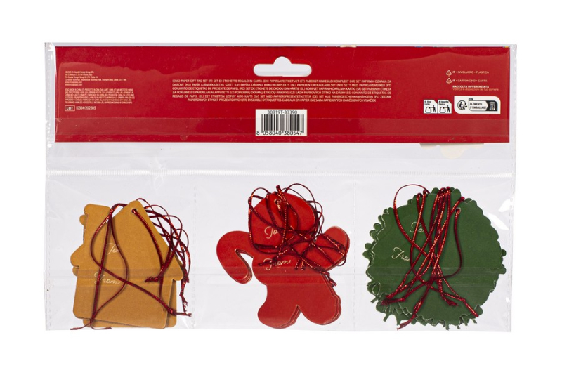 Gift tags Tri-Coastal 15 τεμ Merry Christmas