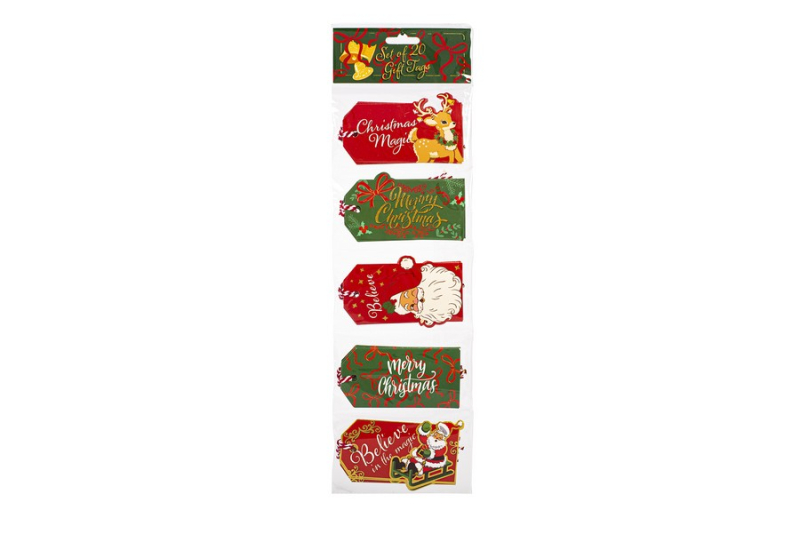 Gift tags Tri-Coastal 20τεμ Christmas Magic