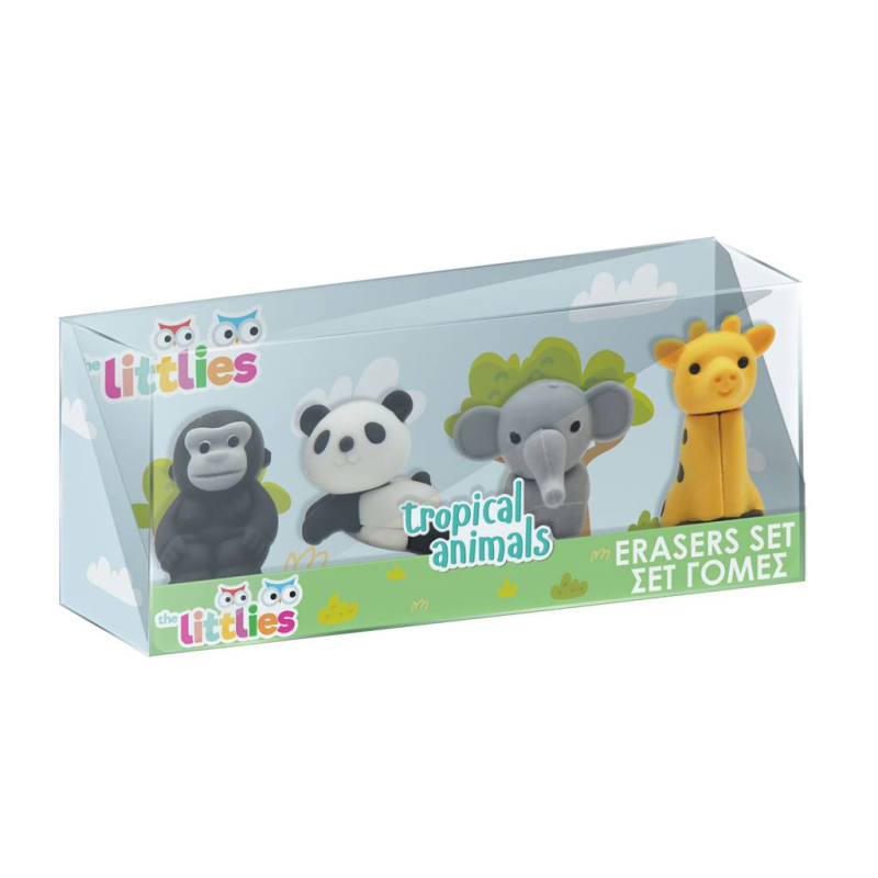 Γόμες σετ The Littlies 4τεμ. σε κουτί
