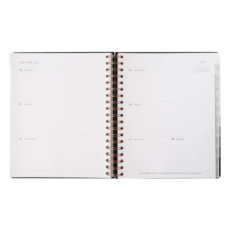 Ημερολόγιο ακαδημαϊκό Black to black by kokonote εβδομαδιαίο 21x25cm