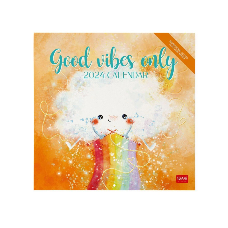 Ημερολόγιο επιτοίχιο Legami μηνιαίο Good Vibes Only
