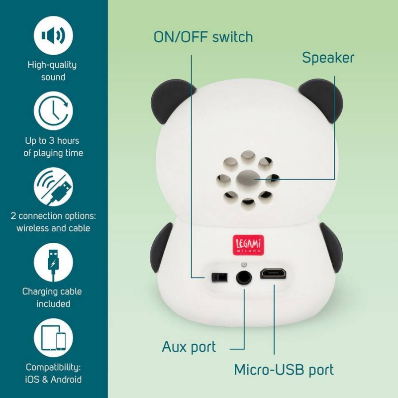 Ηχείο Legami Speaker with stand Panda