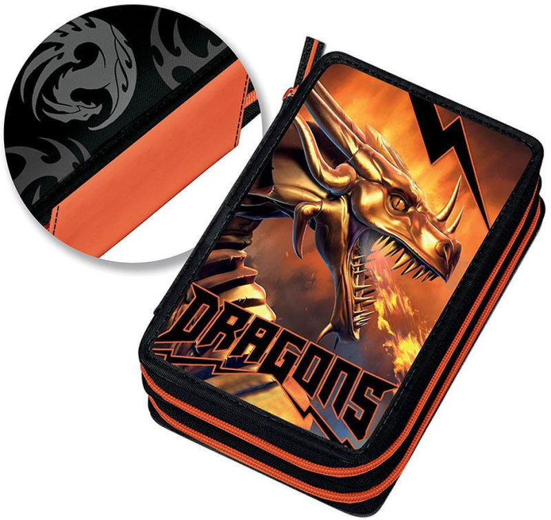 Κασετίνα Διπλή Τετράγωνη Γεμάτη   Dragon