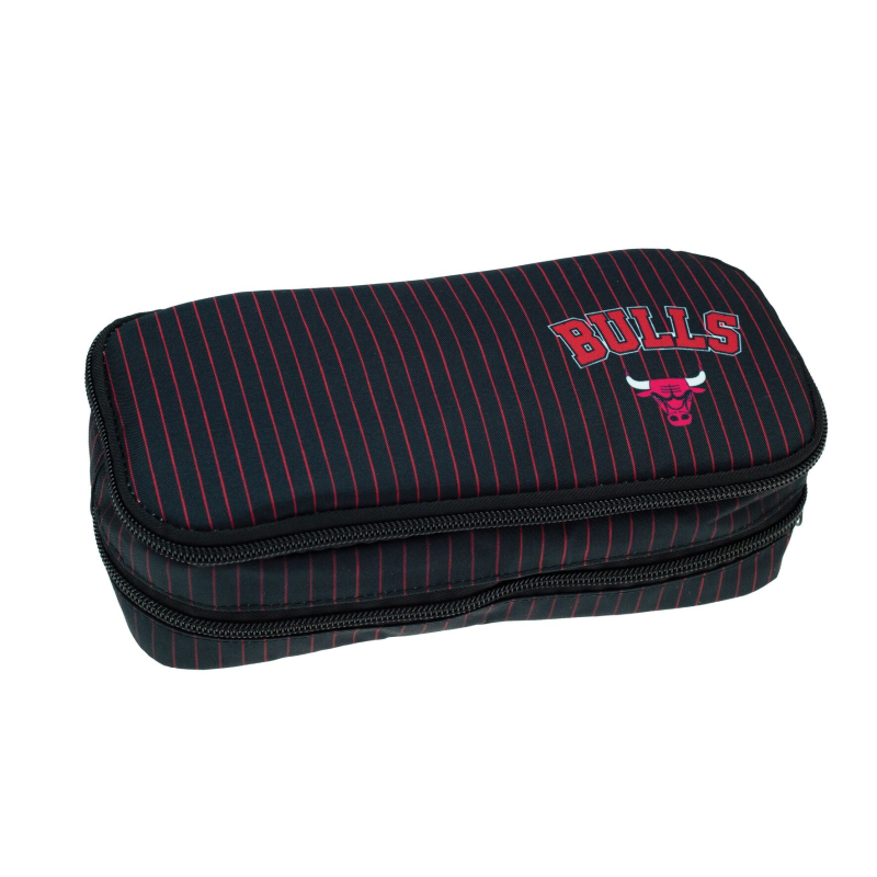 Κασετίνα NBA Chicago Bulls διπλή Black Retro