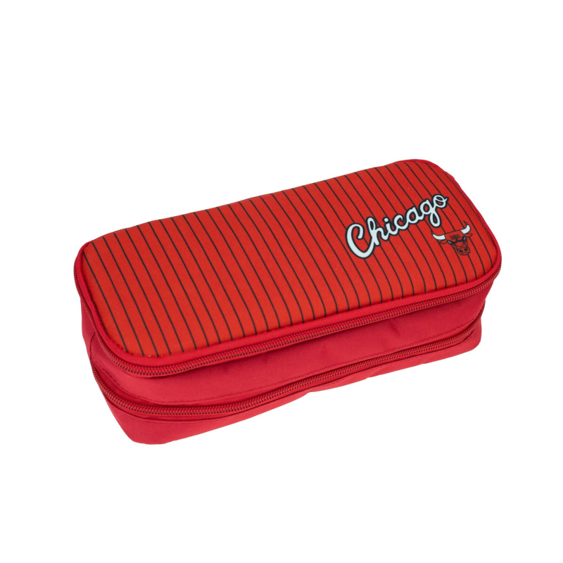 Κασετίνα NBA Chicago Bulls διπλή Red Retro