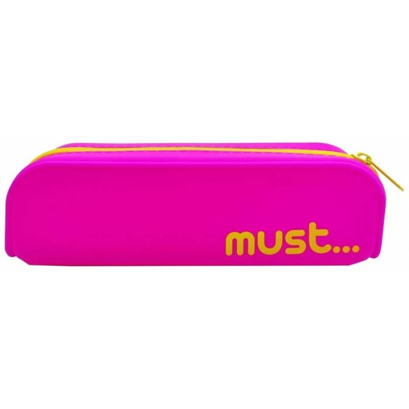 Κασετίνα σιλικόνης Must Focus Fluo βαρελάκι 20x5x6cm