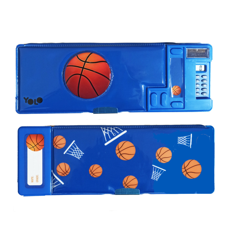 Κασετίνα Yolo Retro με κουμπιά και κομπιουτεράκι Basketball