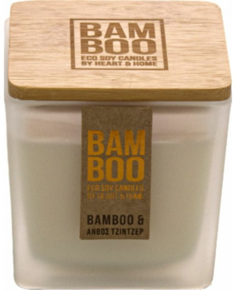 Κερί Bamboo Heart & Home Bamboo και άνθος ginger 80gr