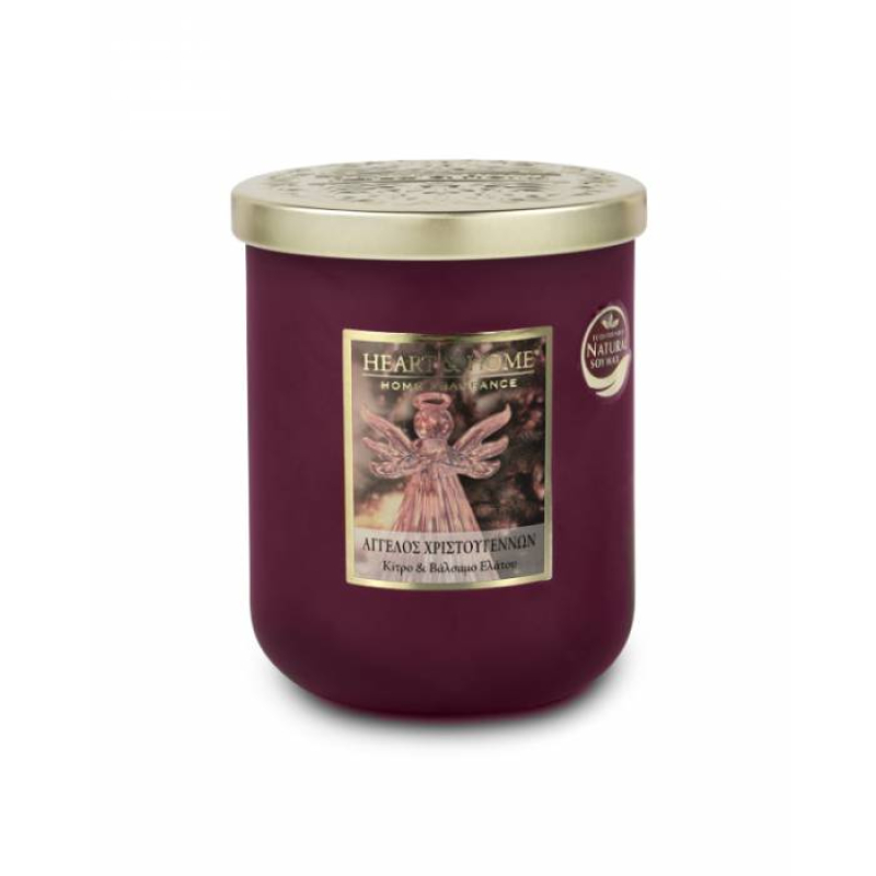 Κερί Heart & Home μεγάλο Άγγελος Χριστουγέννων 320gr