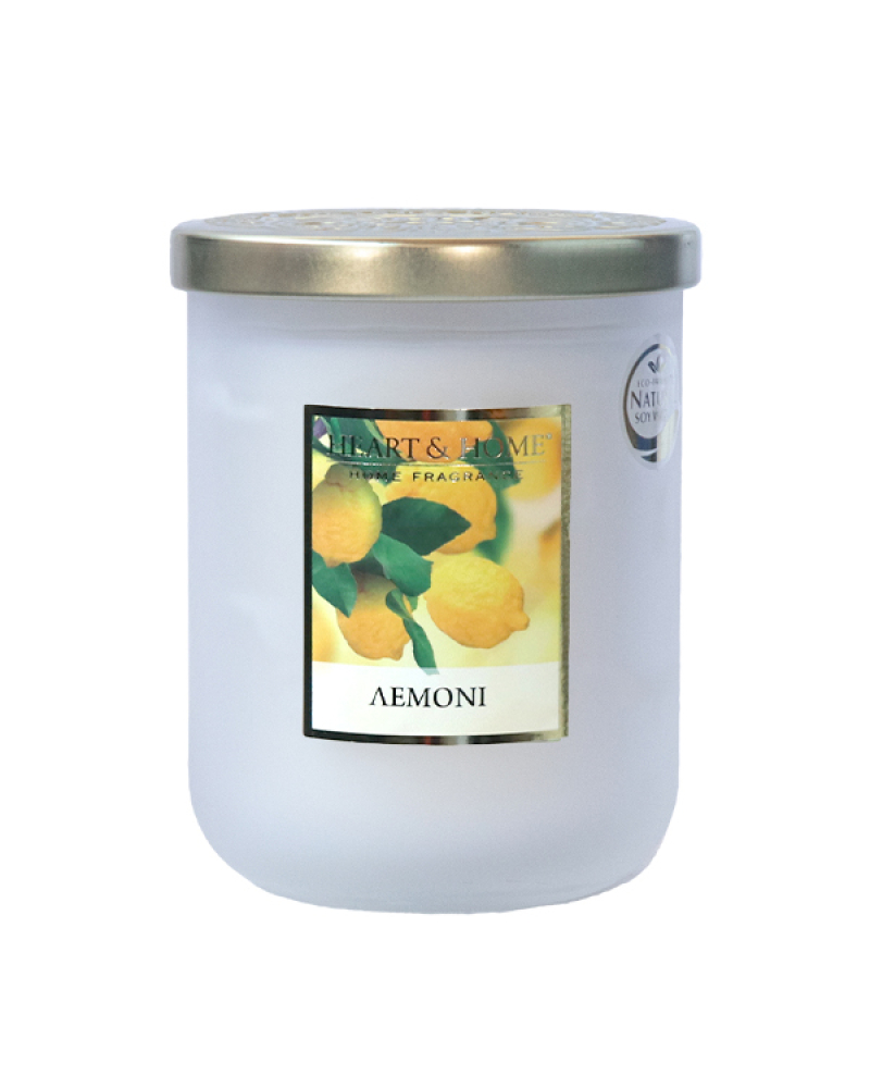 Κερί Heart & Home μεγάλο Λεμόνι 340gr