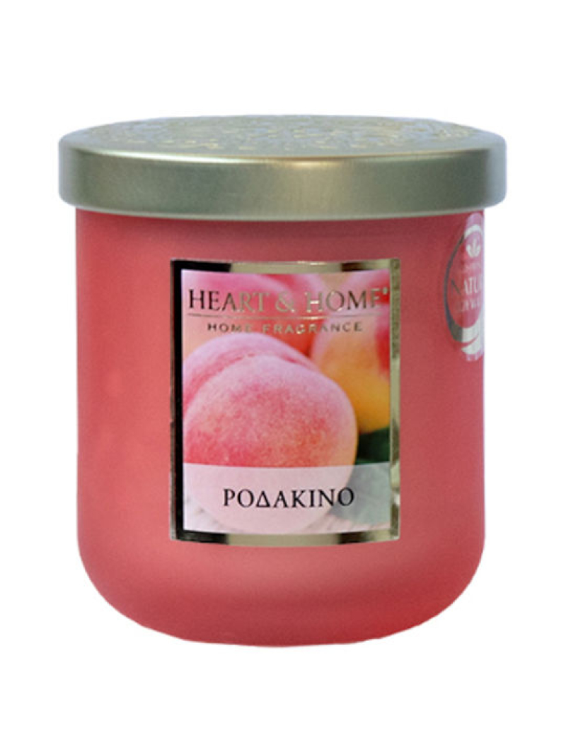 Κερί Heart & Home μεσαίο Ροδάκινο 115gr