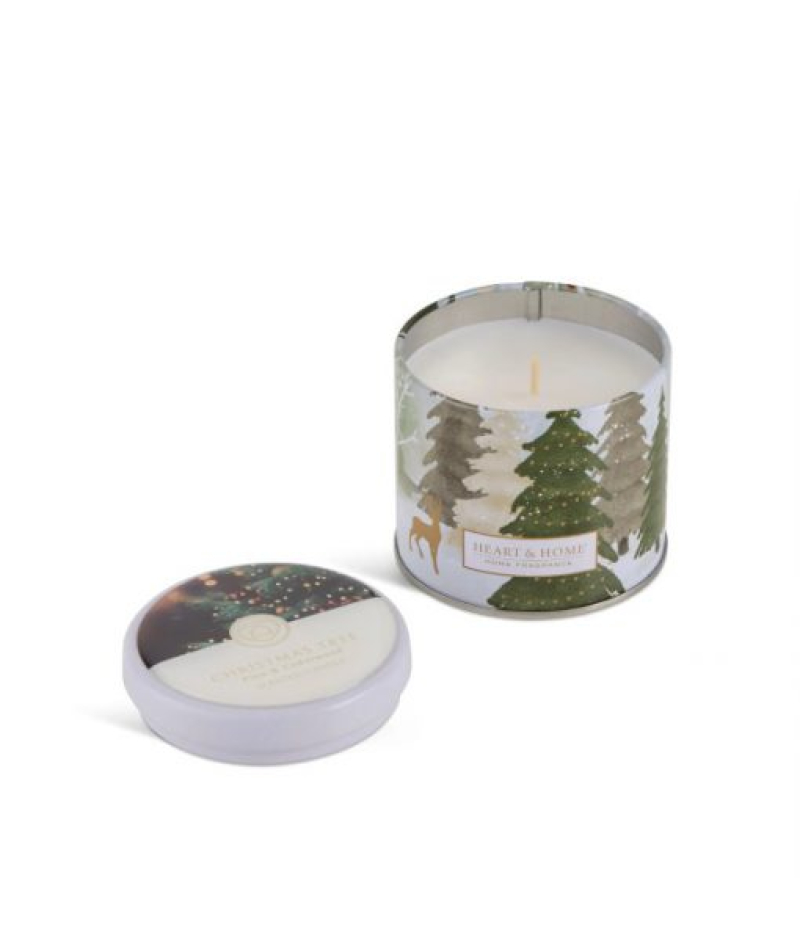 Κερί σε μεταλλικό βαζάκι Heart & Home Christmas Tree 125g