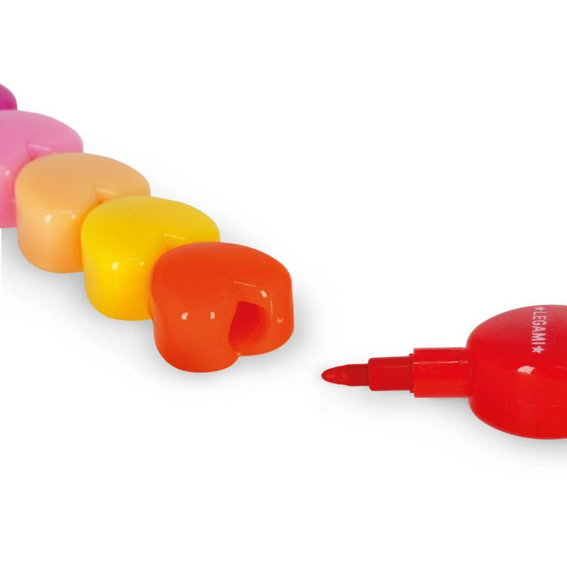 Κηρομπογιές Legami 12 χρώματα Dream in Colour Hearts