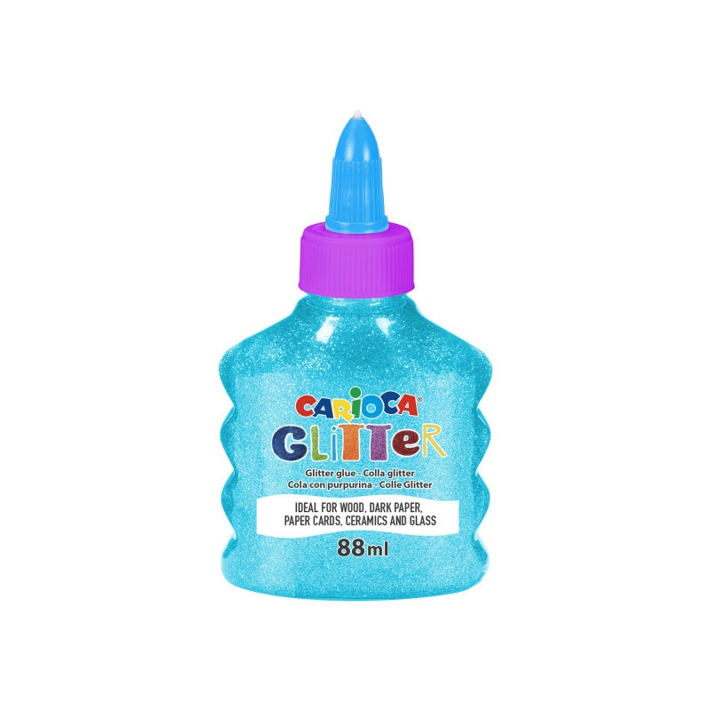 Κόλλα Carioca Glitter 88ml Neon Γαλάζιο