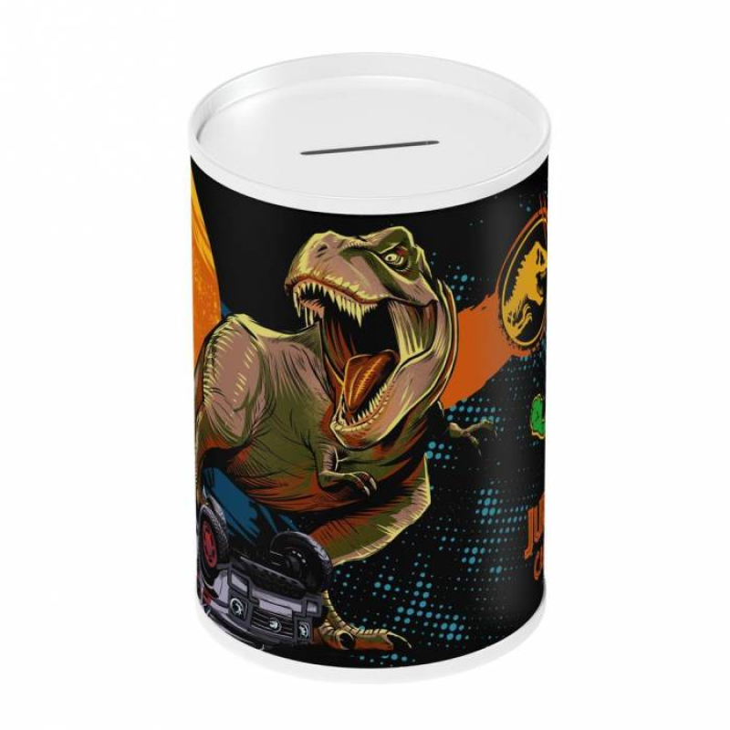 Κουμπαράς μεταλλικός Jurassic World 10x15cm