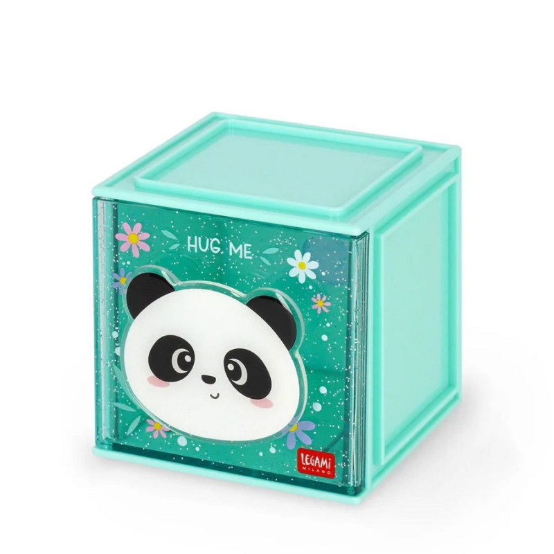 Κουτί αποθήκευσης γραφείου Legami Cutie Cube στοιβαζόμενο Panda