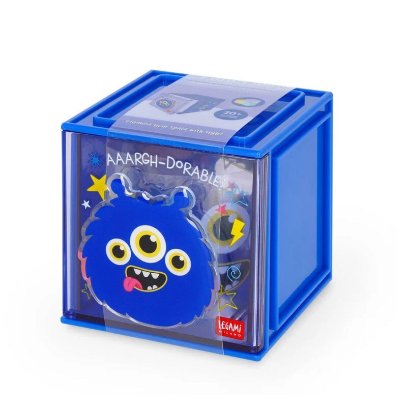 Κουτί αποθήκευσης γραφείου Legami Cutie Cube στοιβαζόμενο Monster