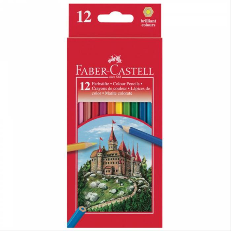 Ξυλομπογιές Faber Castell Castle 12 τεμ. 120112
