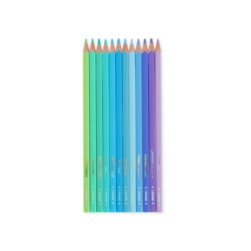 Ξυλομπογιές Legami Live Colourfully Cyan 12τεμ.